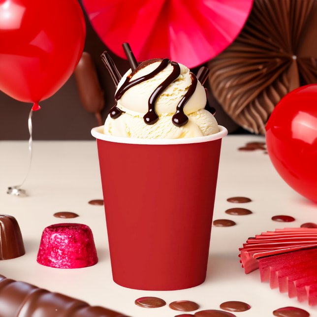 Solid Colour Red Party Paper Cups (Creator Uploaded)