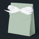 Solid colour Sage Mist light green Favour Box<br><div class="desc">Solid colour Sage Mist light green design.</div>