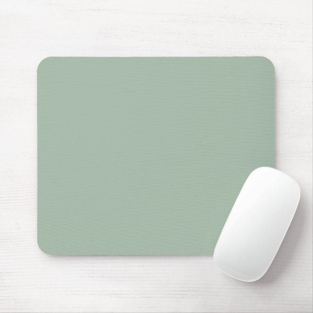 Solid colour Sage Mist light green Mouse Pad (With Mouse)