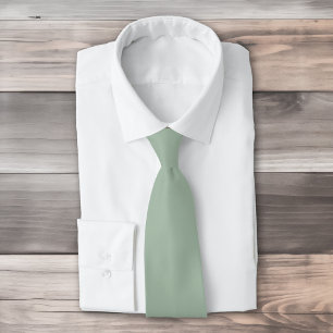 Solid colour Sage Mist light green Tie