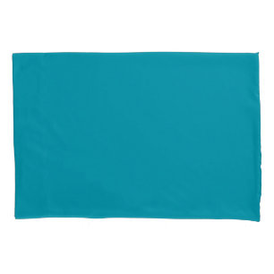 Solid colour seaside teal pillowcase