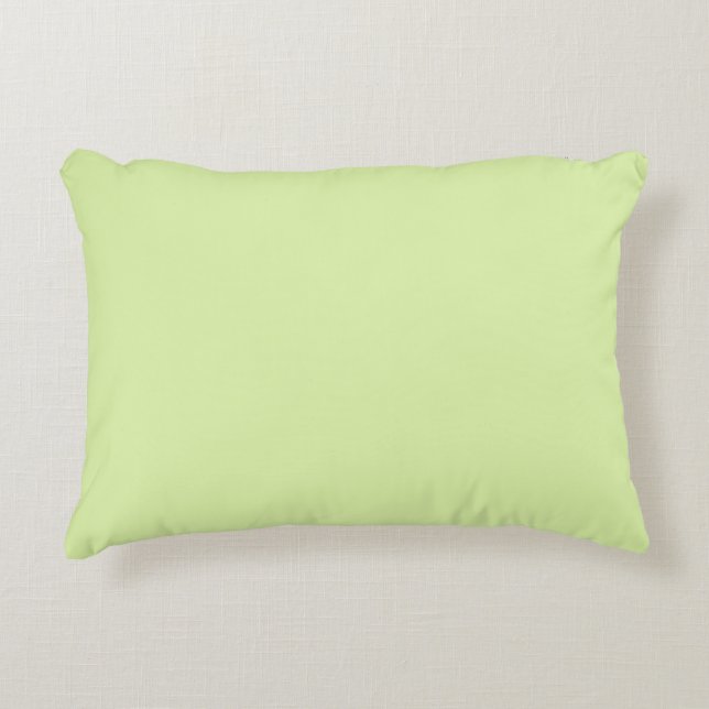 Solid colour soft honeydew green decorative cushion (Front)
