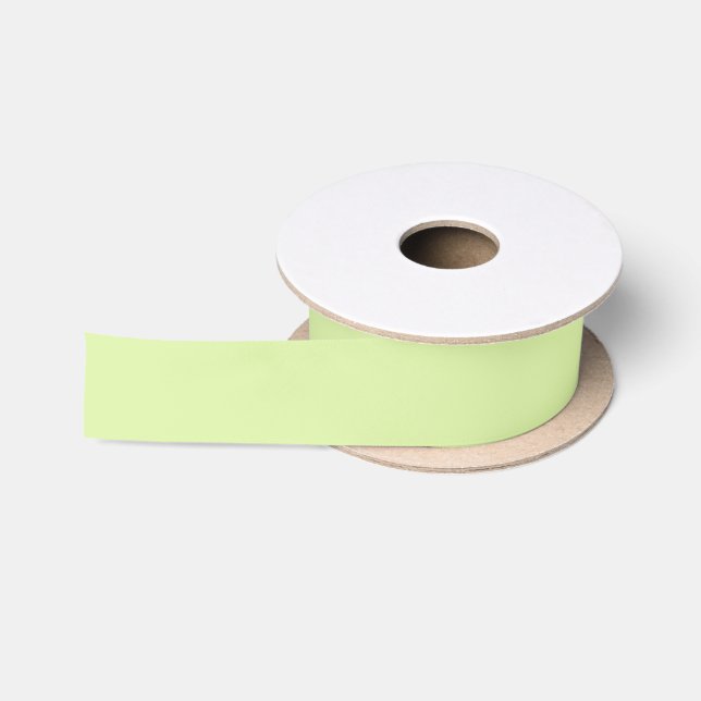 Solid colour soft honeydew green satin ribbon (Spool)