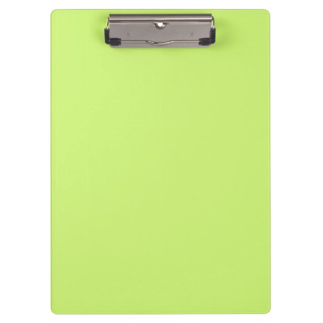 Solid colour soft light lime green clipboard (Front)
