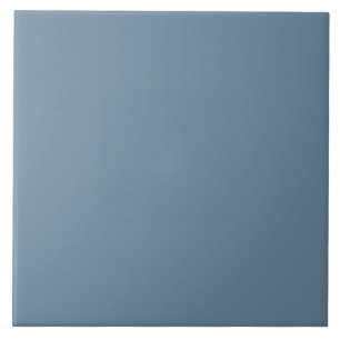 Solid Colour Sporty Blue #6789a1 Ceramic Tile