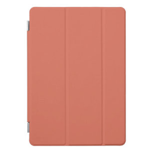 Solid colour terracotta brown iPad pro cover