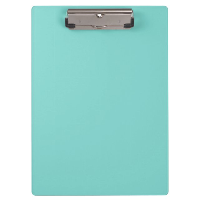 Solid Colour: Turquoise Aqua Clipboard (Front)