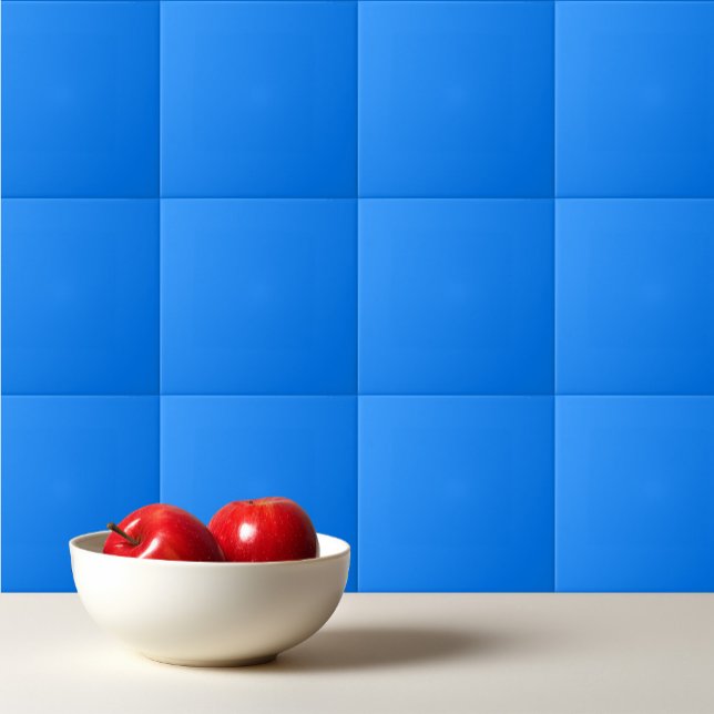Solid colour vivid blue ceramic tile (Creator Uploaded)