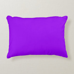 Solid colour vivid violet purple decorative cushion