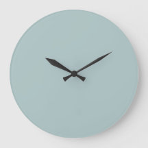 Solid Colour Wall Clock - Fresh Mint Green