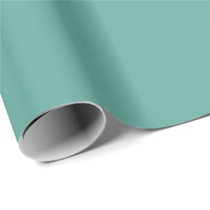 Solid Colour Wrapping Paper in Teal Green