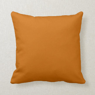 Solid coloured rust brown orange  pillow