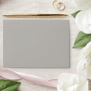 Solid Cool Taupe Grey Envelope