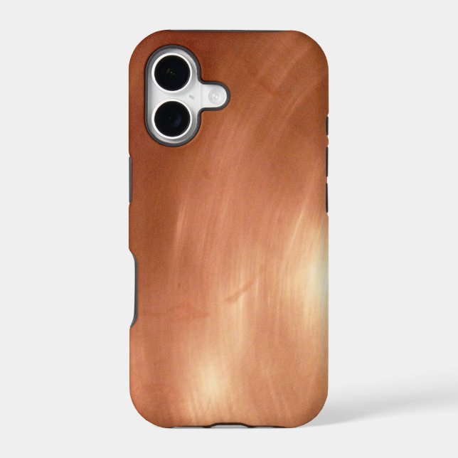 Solid Copper Photograph As iPhone Case (Back)