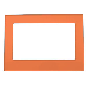 Solid coral orange magnetic frame