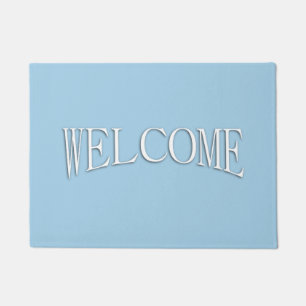 Solid Cornflower Blue Doormat