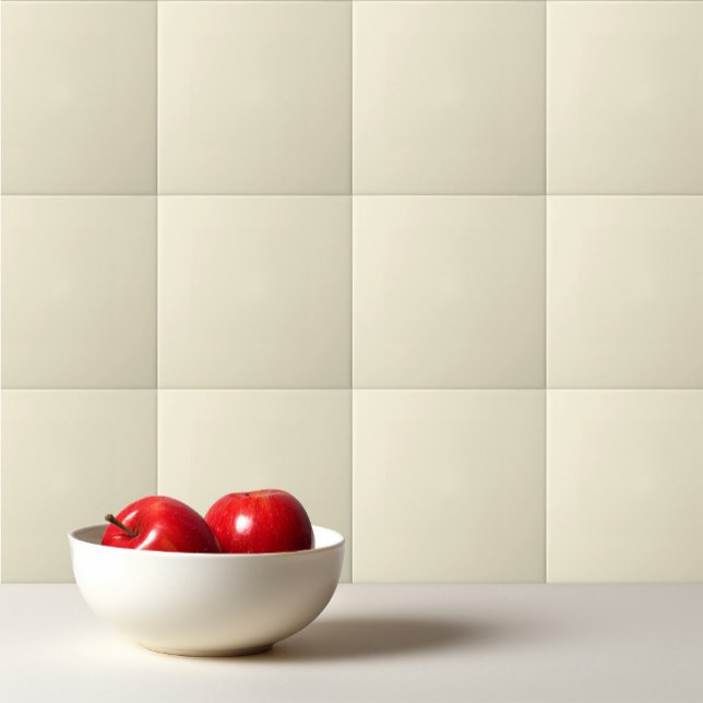 Solid cornsilk beige ceramic tile (Creator Uploaded)