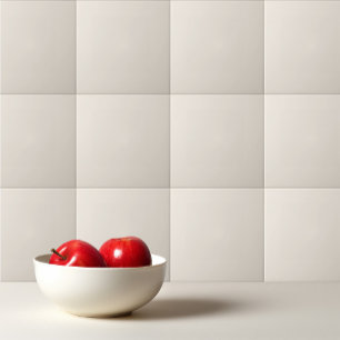 Solid cream beige ivory ceramic tile