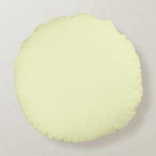 solid cream off white plain colour round cushion