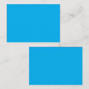 Solid Cyan Blue Background  Calling Card