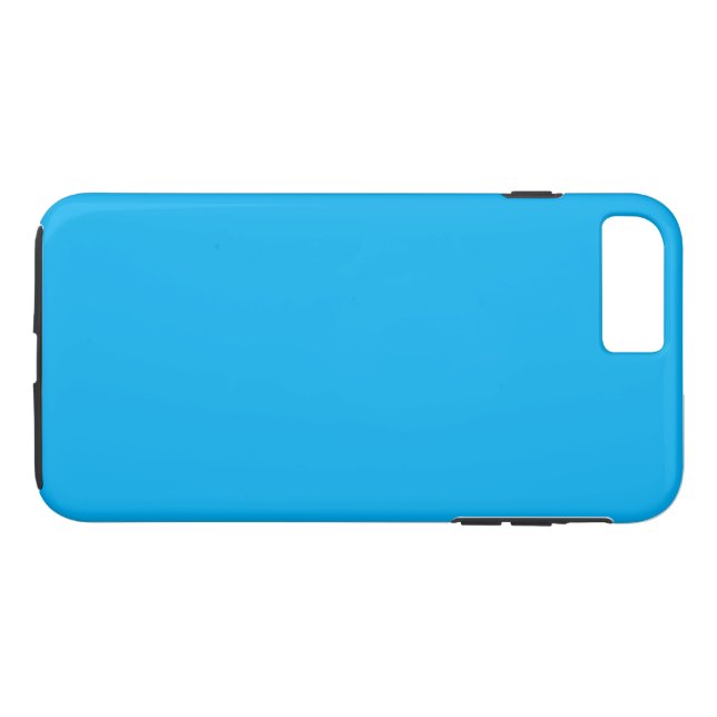 Solid Cyan Blue Background  Case-Mate iPhone Case (Back (Horizontal))