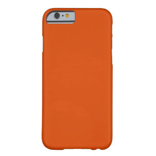 Solid dark burnt orange barely there iPhone 6 case