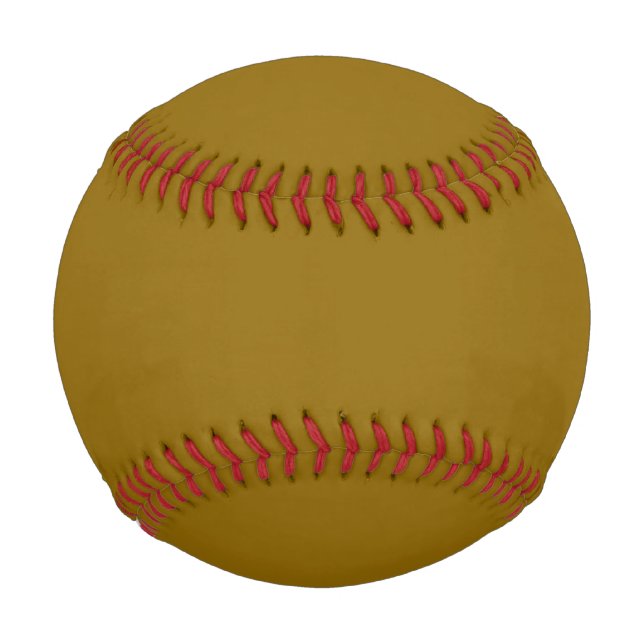Solid dark gold brown baseball (Front)