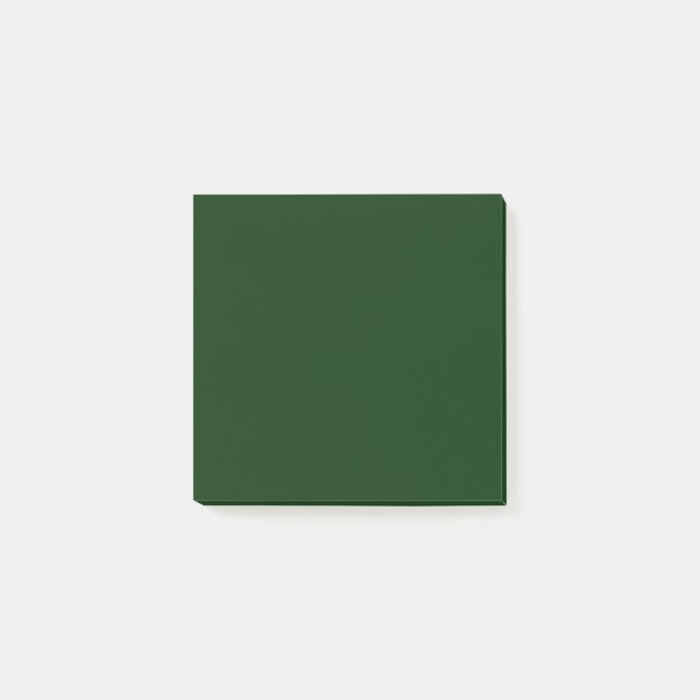 Solid Dark Green Post-it Notes (Front)