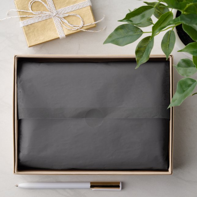 Solid dark grey tissue paper (Gift)