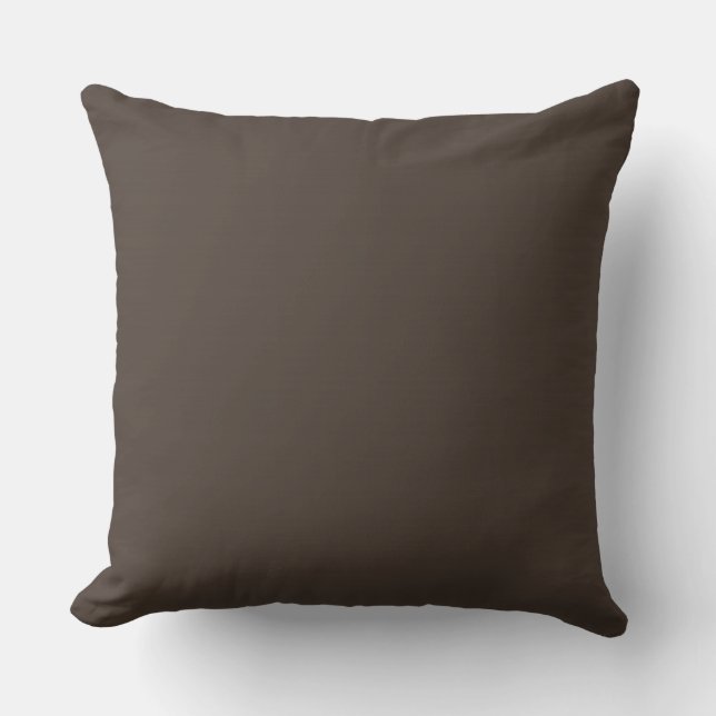 Solid Dark lava Background Cushion (Front)
