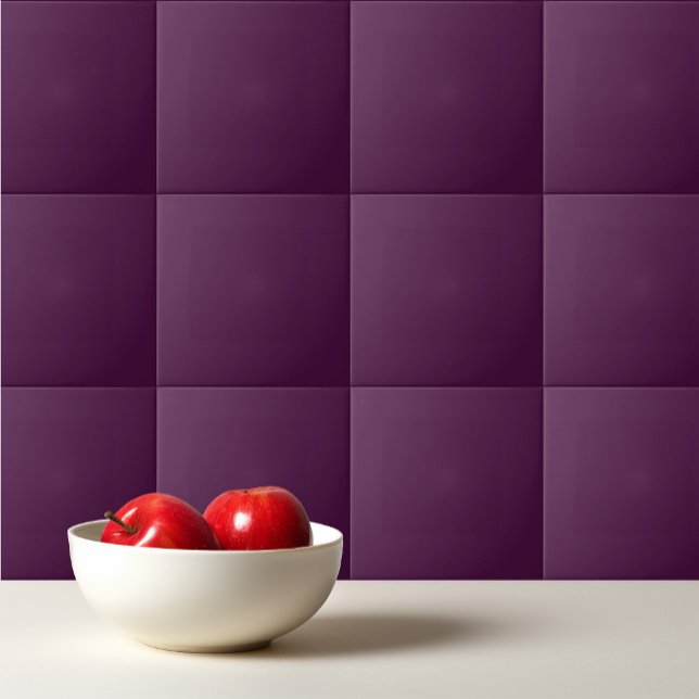 Solid dark plum purple ceramic tile (Creator Uploaded)