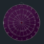 Solid Dark Purple Dartboard<br><div class="desc">Very cool minimalist solid colour dart board in eggplant purple.
Designed in Washington State, USA for your enjoyment. Thanks for supporting independent artists!</div>
