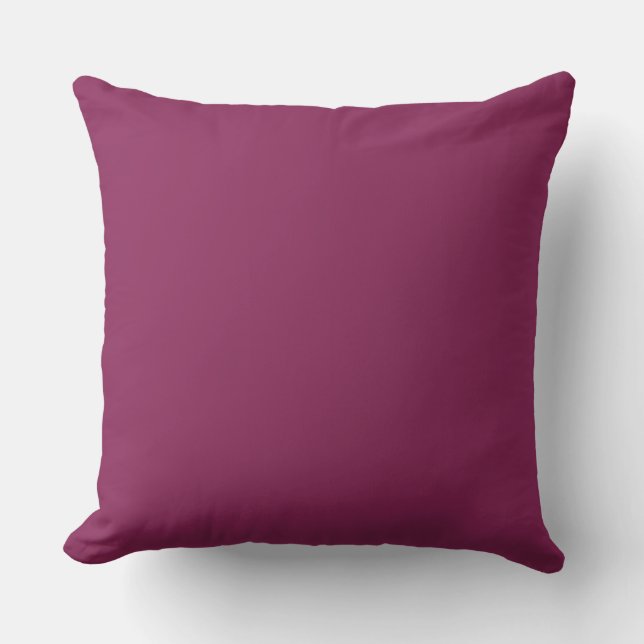 Solid Dark raspberry Background Cushion (Front)