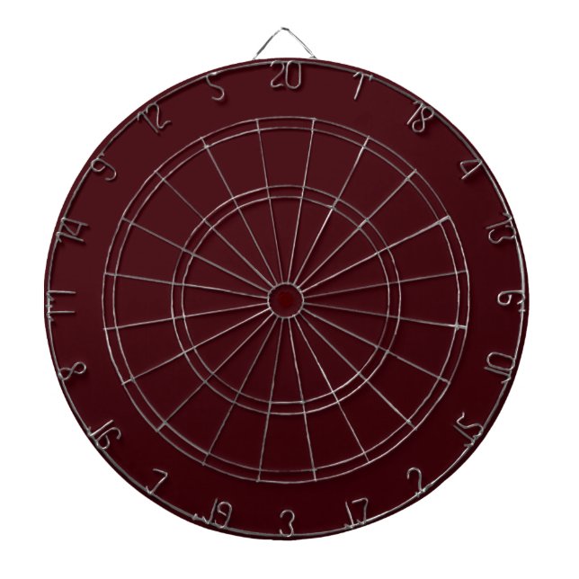 Solid dark red maroon dartboard (Front)