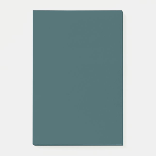 Solid Dark Teal Post-it Notes (Front)