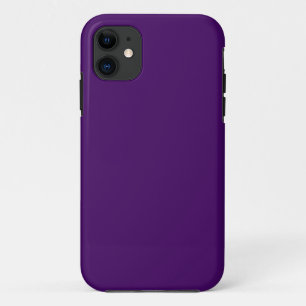 Solid dark violet purple iPhone 11 case