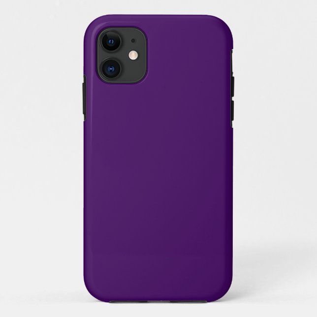 Solid dark violet purple Case-Mate iPhone case (Back)