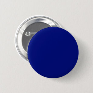 Solid deep blue 6 cm round badge