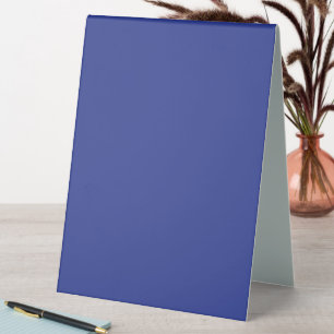 Solid Deep Blue Backdrop Bold Minimalist Design