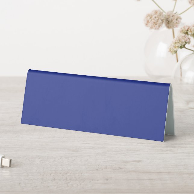 Solid Deep Blue Backdrop | Bold Minimalist Design (In SItu (Table))