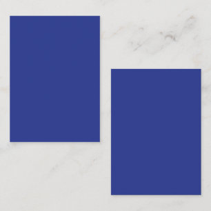 Solid Deep Blue Backdrop Bold Minimalist Design Card