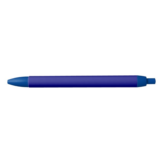 Solid Deep Blue Colour Stylish Black Ink Pen (Front)