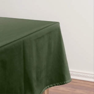 Solid deep forest green tablecloth