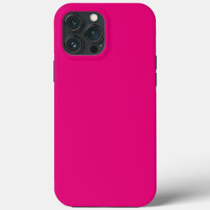 Solid deep pink iPhone 13 pro max case