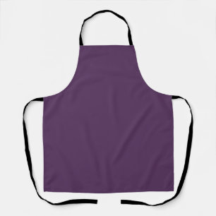 Solid Deep Purple Colour Modern Apron