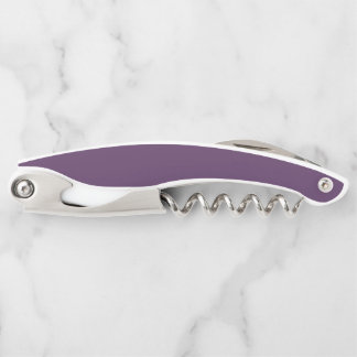 Solid Deep Purple Colour Modern Corkscrew