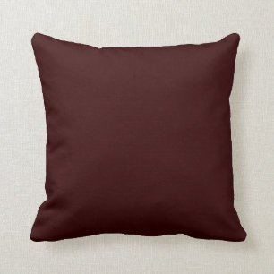 Solid Deep Rich Brown Pop of Colour Cushion