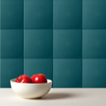 Solid deep teal ceramic tile<br><div class="desc">Solid colour deep teal simple design.</div>
