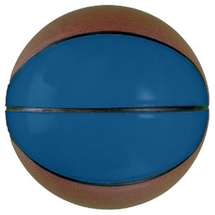 Solid denim blue basketball