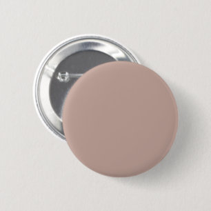 Solid dirty pink beige 6 cm round badge